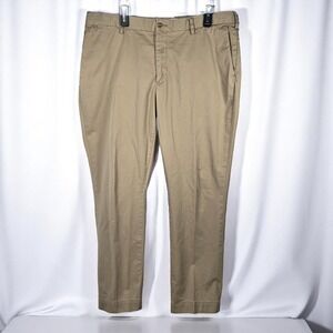 Polo Ralph Lauren Khaki Pants Straight Fit Chino Casual‎ Mens Size 38x32 Beige